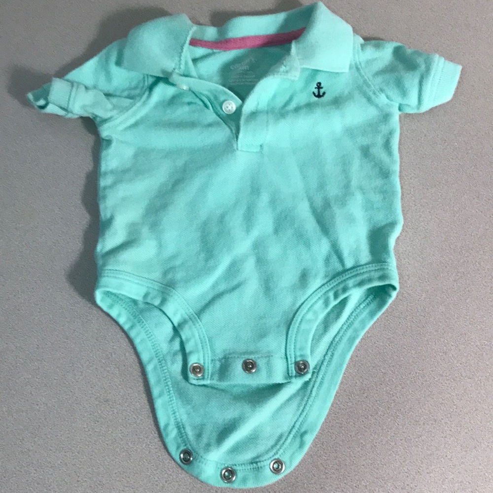 Carters polo onesie with collar